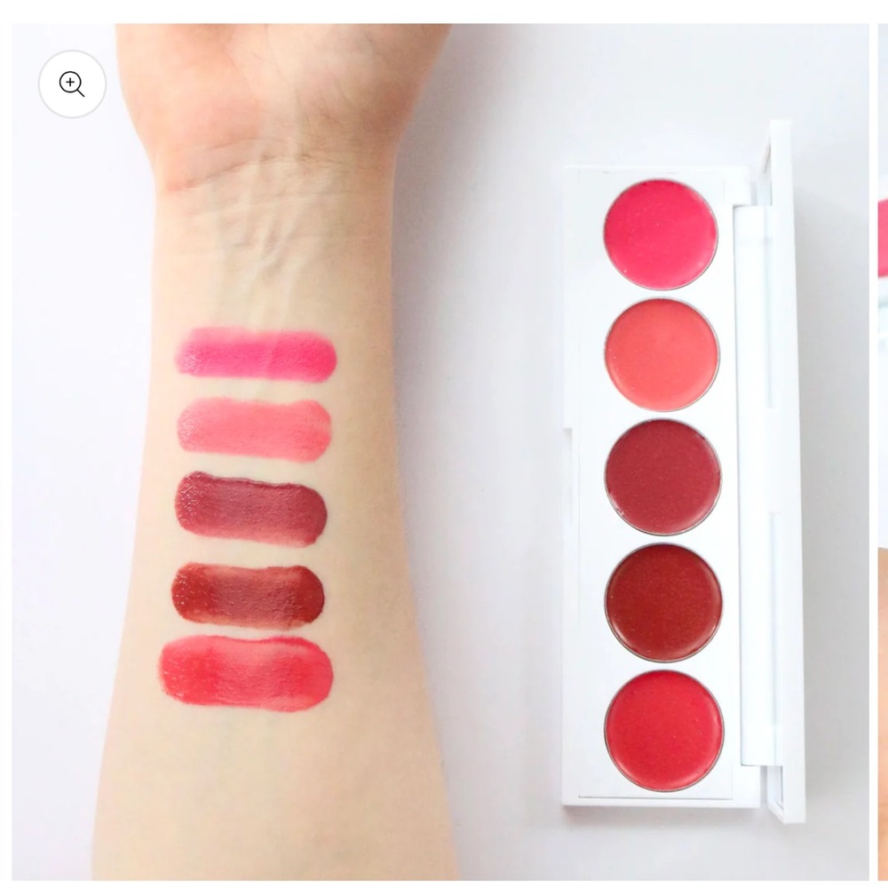 Seraphine Botanicals Rhubarb + Rose - Creamy Lip & Cheek Palette NEW/SEALED - Picture 3 of 6